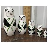 5pc Nesting Panda Doll Set