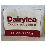 Fiberglass Dairylea Farm Sign 28/22 Double Sided