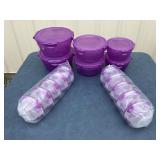 New Lock & Lock purple 2 3 -packs of plastic