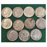 11 Silver Dimes