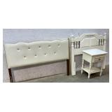 Two Modern Headboards and Night Stand