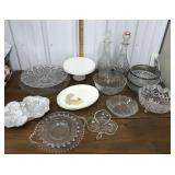 Platters, bowls, decanters etc