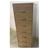 Heavy Duty Seven Drawer File Cabinet 19/25/52