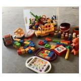 Lot of Tupperware toys - tote included
