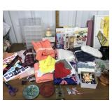 Quilting fabric remnants, crafting patterns,