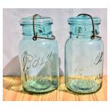 Pair of Antique Ball Mason Jars