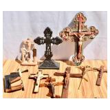 Religious Lot-Metal, Wood & Early Plastic