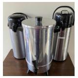 30 Cup Percolator And 2 Insulated Coffee Pumps