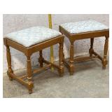 Two Matching Vanity Stools