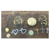 Religious jewelry- crosses, St. Anthony, Virgin