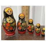 5pc Strawberry Nesting Doll Set