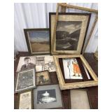 frames some with photos, and art