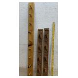 Carved Wall Hanging Gun & Coat Rack