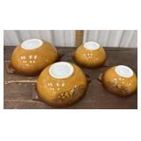 Pyrex Cinderella slipper bowl set ï¿½Old Orchardï¿½