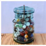 Ball Mason Jar of Marbles