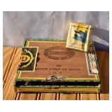 Vintage Cigars Box with Cigars & Pack of