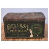 Antique Cut Plug Tin (damaged)