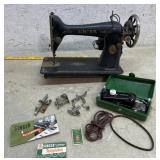 Singer Sewing Machine & Buttonholer
