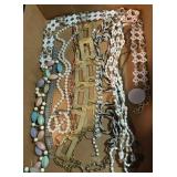 Vintage necklaces and belts
