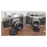 2 35mm cameras - Canon & Graphic