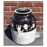 Antique 5 gal Stoneware Crock-cracked on bottom