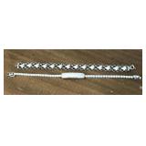 Sterling Silver tennis, heart bracelet
