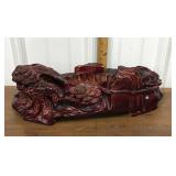 Carved wood decor