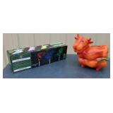 2 New - solar red pepper cow, solar butterfly