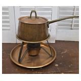 Copper & brass Paul Revere fondue pot