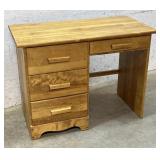 4 Drawer Solid Maple Knee Hole Desk 40/20/30