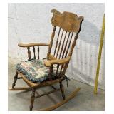 Oak Spindle Back Rocker
