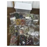 Beaded necklaces in a tote