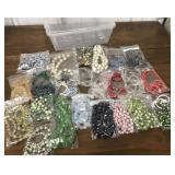 Beaded necklaces w/ tote