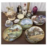 Collector plates, music boxes, figures, Lenox