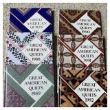 6 hardcover Quilt Books - photos and patterns