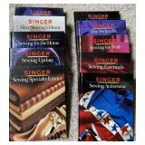 10 Hardcover Singer sewing books
