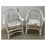Two Early Wicker Chairs