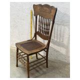 Oak Pressback Kitchen Chair