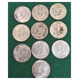 10 1966-67 Half Dollars