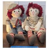 Huge Raggedy Ann and Andy