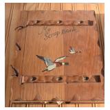 Vintage Wood Scrapbook with vintage Cards