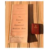 Antique Account Book & Mini Pocket Calendar