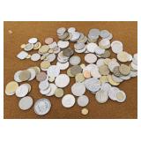 Foreign coins and tokens