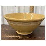 Yellow ware white banded bowl