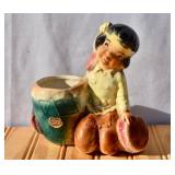 Royal Copley Indian Child Planter