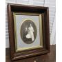 Gorgeous antique deep Walnut framed family photo