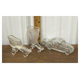 Glass roller skate boots, car *not all perfect