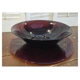 2 of 2 sets - Anchor Hocking Ruby Red Glass