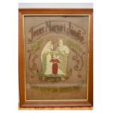 Antique Celluloid Holy Family Picture with