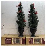 2 Outdoor Topiaries- pick up in building 2
